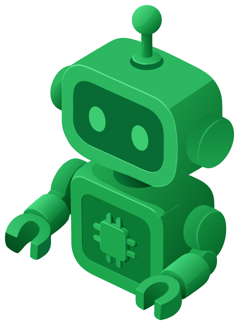Illustration of a friendly robot